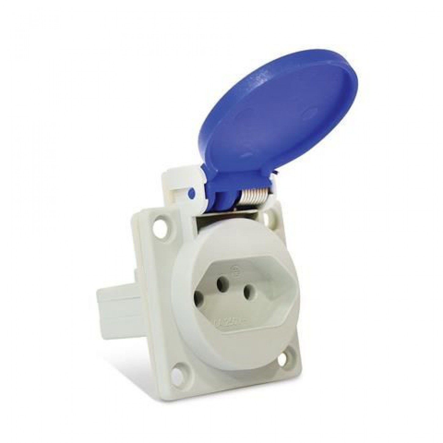 Tomada De Embutir Com Tampa 2P T 10A STECK tomada-de-embutir-com-tampa-2p-t-10a-steck