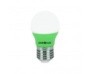 Lâmpada Superled Bolinha Verde 3WxBiv Ourolux
