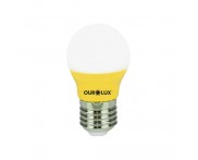 Lâmpada Superled Bolinha Amarelo 3WxBiv Ourolux